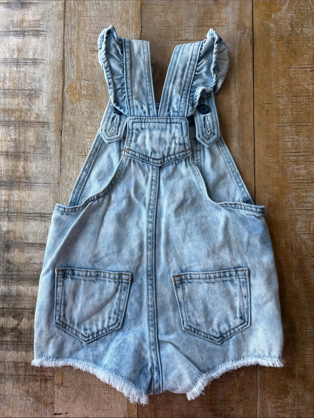 Baby Gap Girls Denim Overall Shorts 18-24m